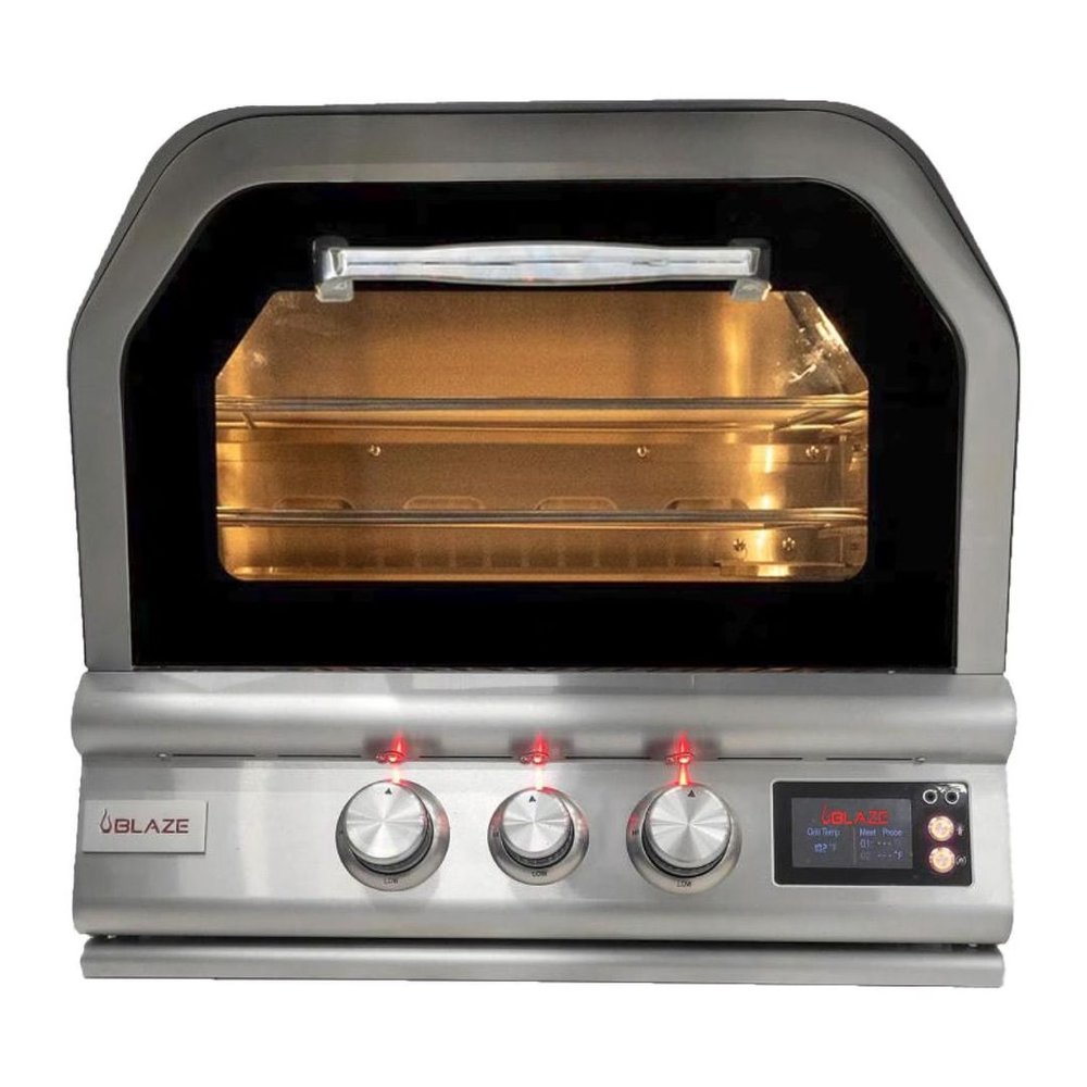 Blaze 26-Inch Built-In Gas Outdoor Pizza Oven W/ Rotisserie - BLZ-26-PZOVN-NG(LP)