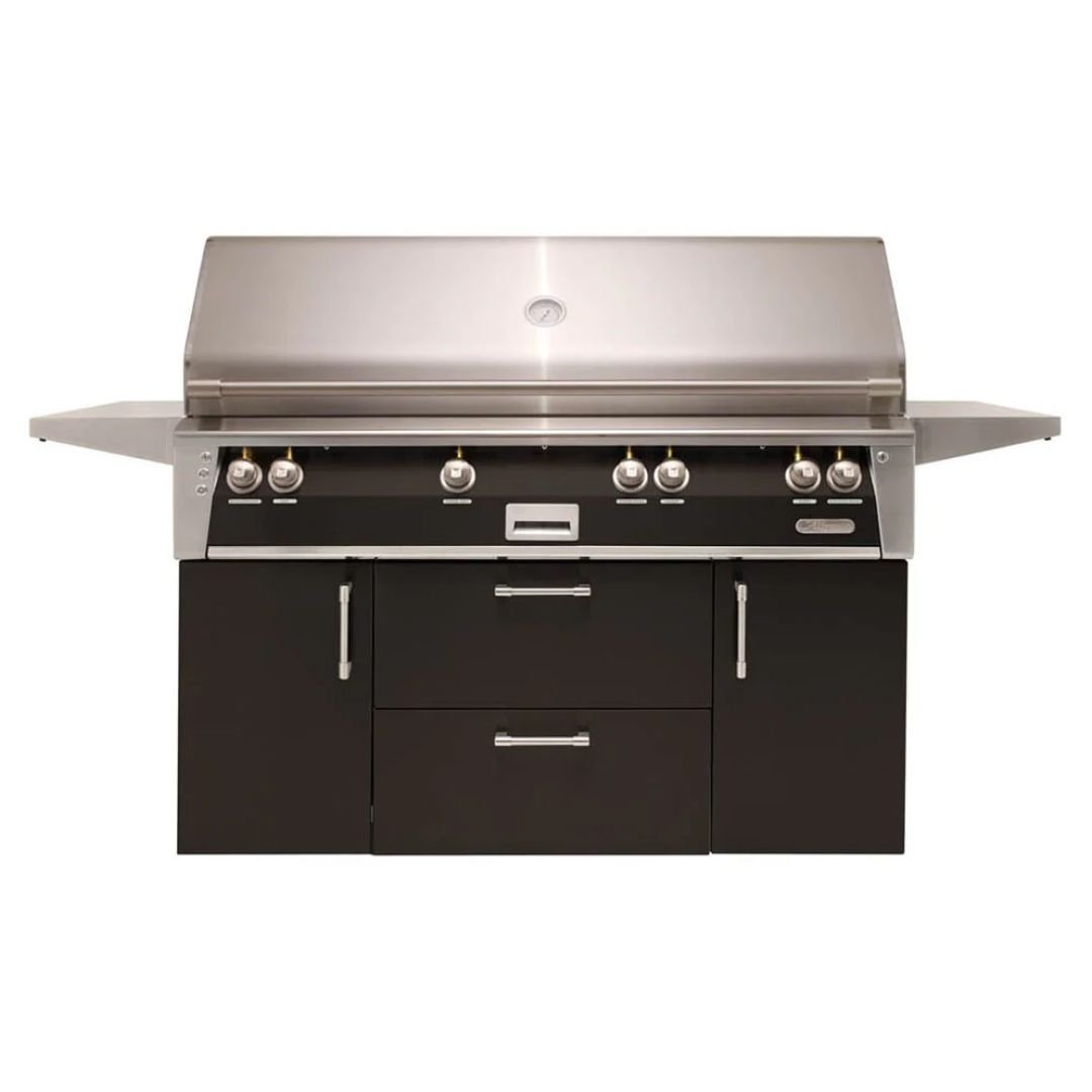 Alfresco ALXE 56-Inch Freestanding Gas All Grill With Sear Zone And Rotisserie - ALXE-56BFGC-NG(LP)