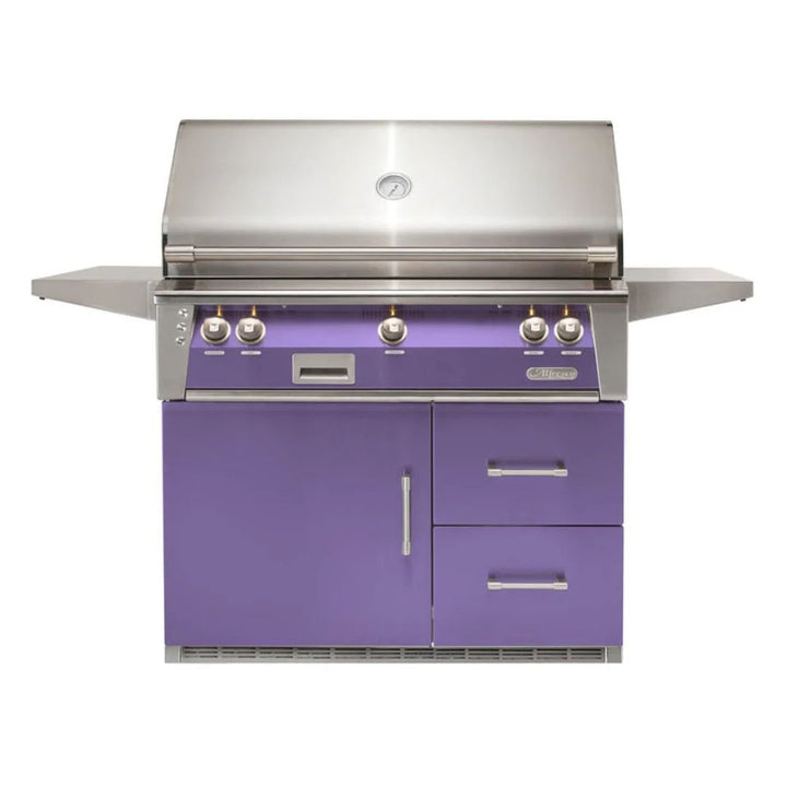 Alfresco ALXE 42-Inch Freestanding Gas Grill On Refrigerated Cart With Sear Zone And Rotisserie - ALXE-42SZRFG-NG(LP)