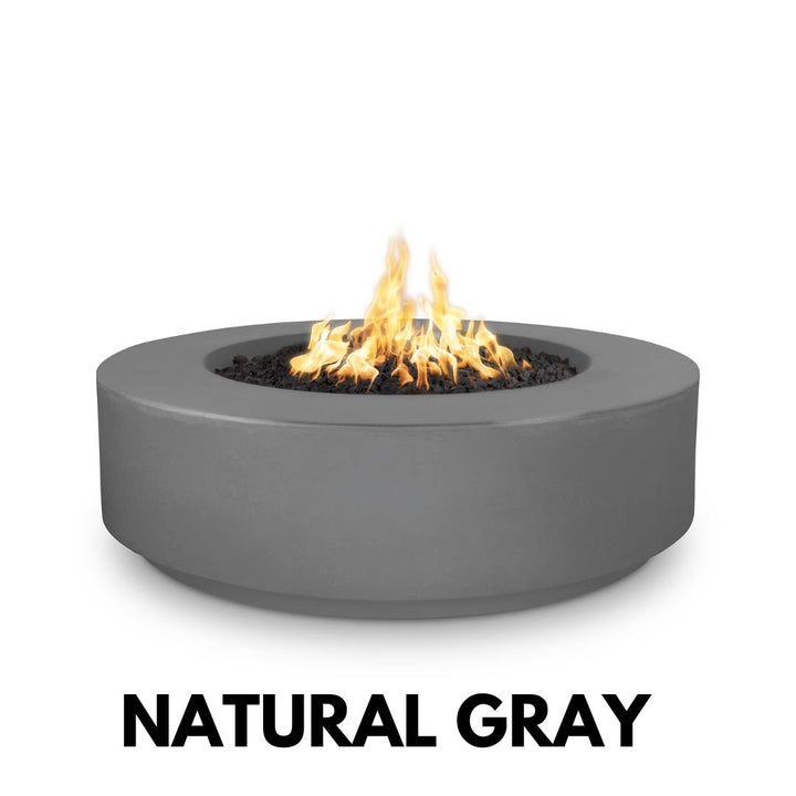 The Outdoor Plus Florence Fire Pit 12" Tall, 42" Round in GRFC Concrete