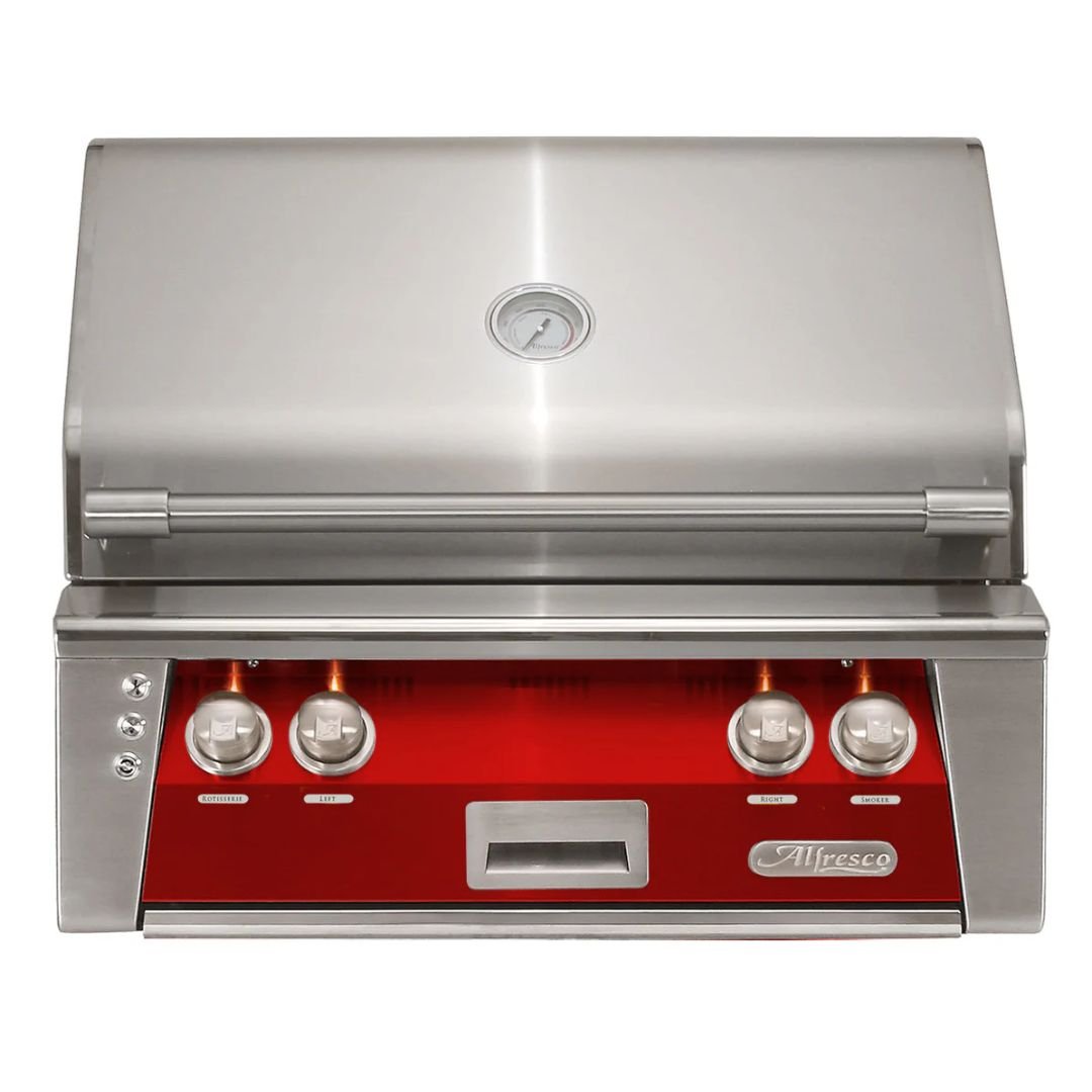 Alfresco 30″ Built-In Luxury Grill w/ Two Burners & Rotisserie -ALXE-30-LP(NG)