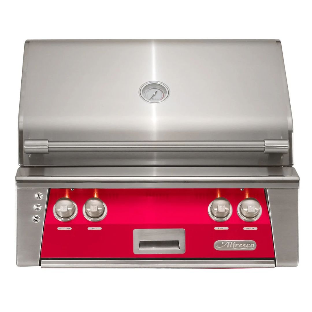 Alfresco 30" Built-In Grill w/ One Burner, Sear Zone, and Rotisserie - ALXE-30SZ-LP(NG)