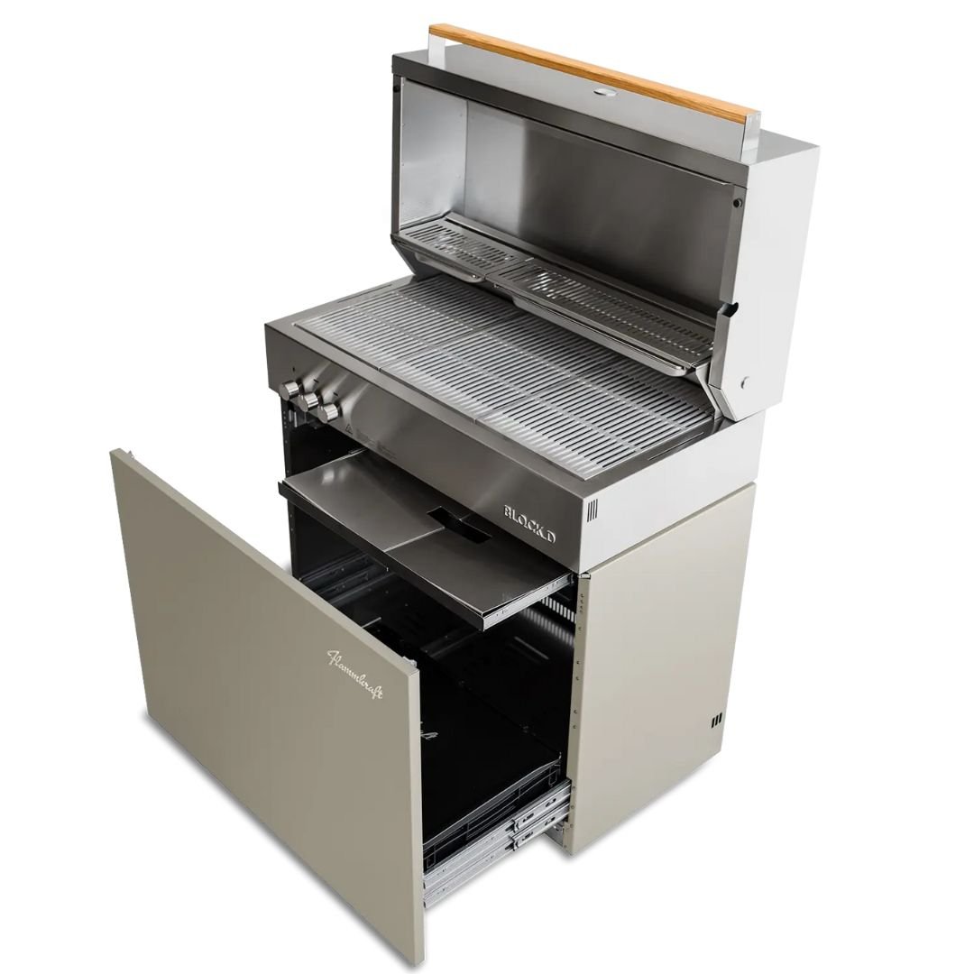 Flammkraft Model D Gas Grill W/Rotisserie - 1029540