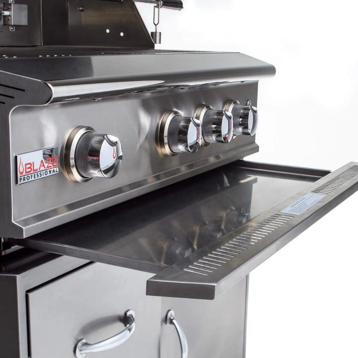 Blaze Professional LUX 34-Inch 3-Burner Built-In Gas Grill With Rear Infrared Burner- BLZ-3PRO-LP/NG