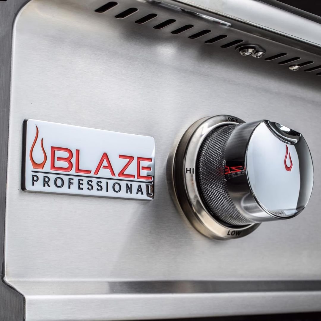 Blaze Professional LUX 34-Inch 3-Burner Built-In Gas Grill With Rear Infrared Burner- BLZ-3PRO-LP/NG