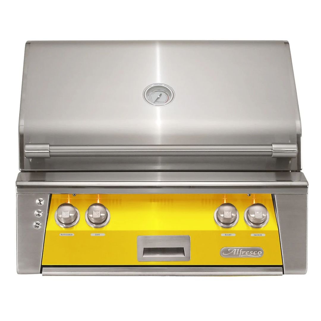 Alfresco 30" Built-In Grill w/ One Burner, Sear Zone, and Rotisserie - ALXE-30SZ-LP(NG)