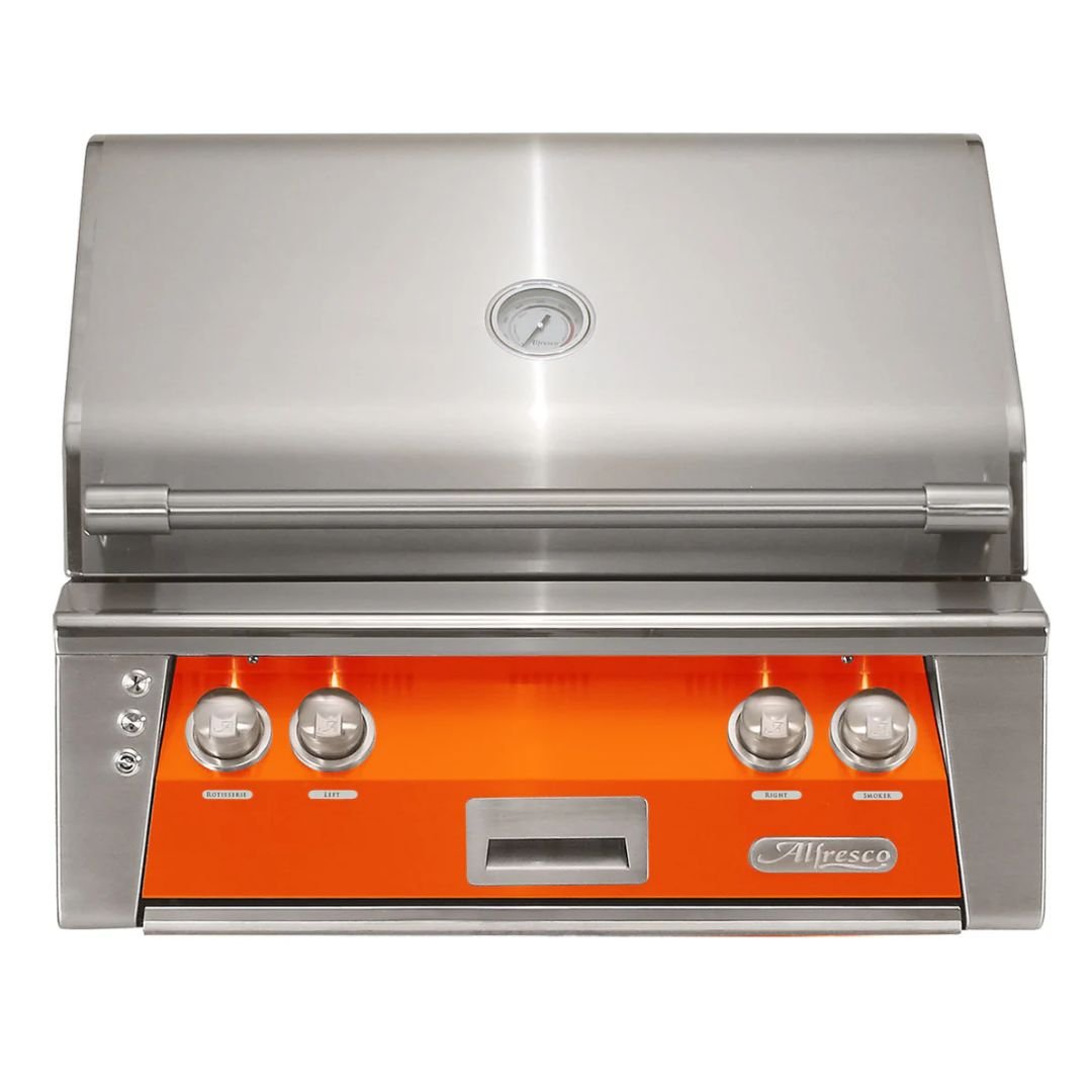 Alfresco 30" Built-In Grill w/ One Burner, Sear Zone, and Rotisserie - ALXE-30SZ-LP(NG)