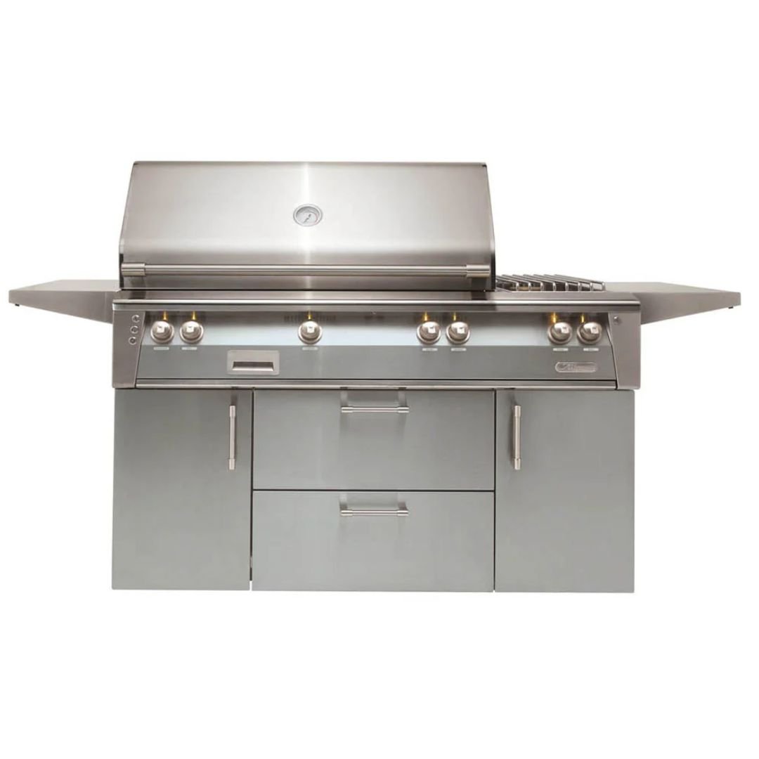 Alfresco 56" Deluxe Cart Grill with Sear Zone - ALXE-56SZC