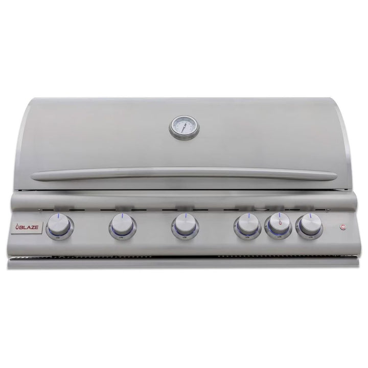 Blaze Premium LTE+ 40-Inch 5-Burner Built-In Gas Grill W/ Rear Infrared Burner & Lift-Assist Hood- BLZ-5LTE3-LP(NG)