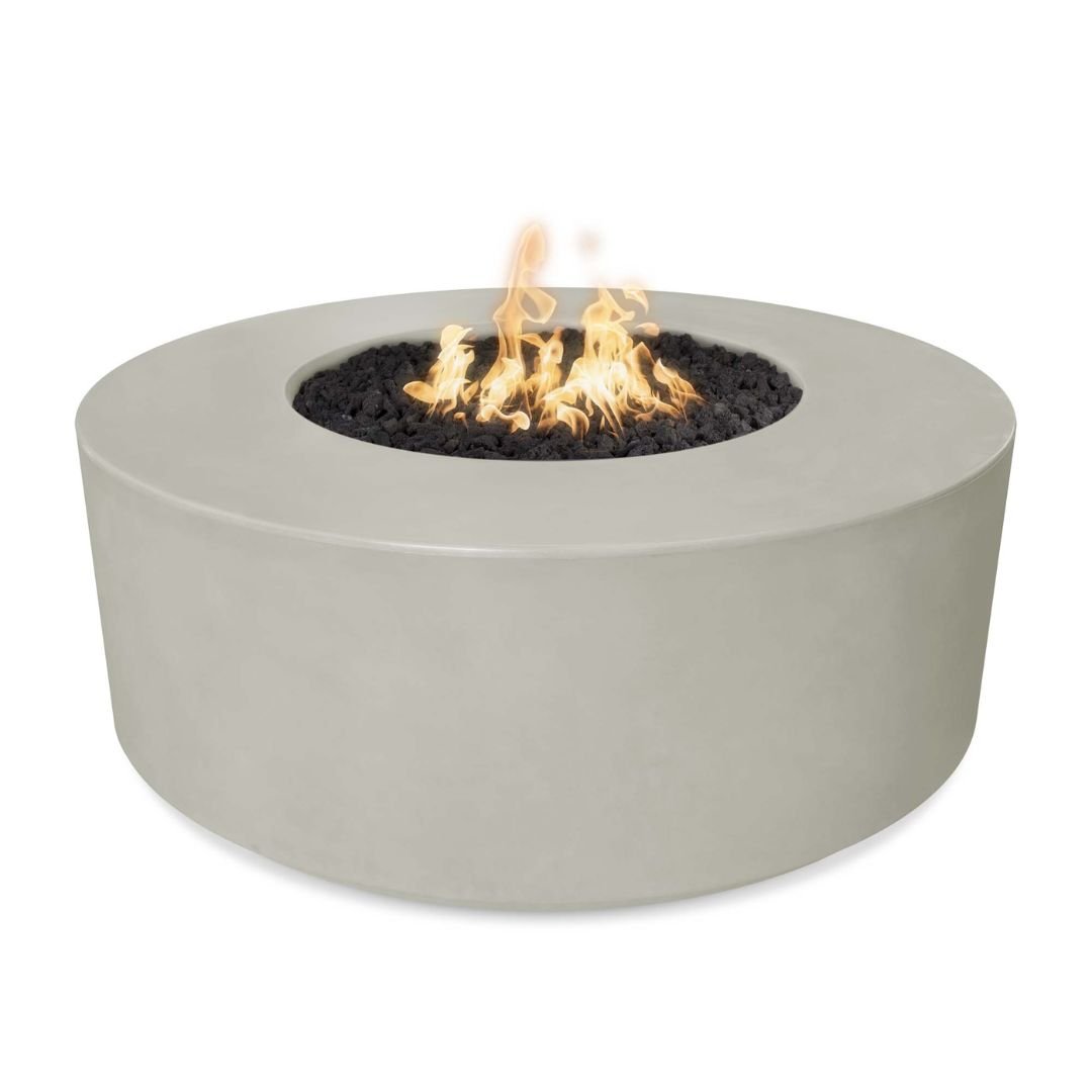 The Outdoor Plus Florence Fire Pit 20" Tall, 46" Round in GFRC Concrete