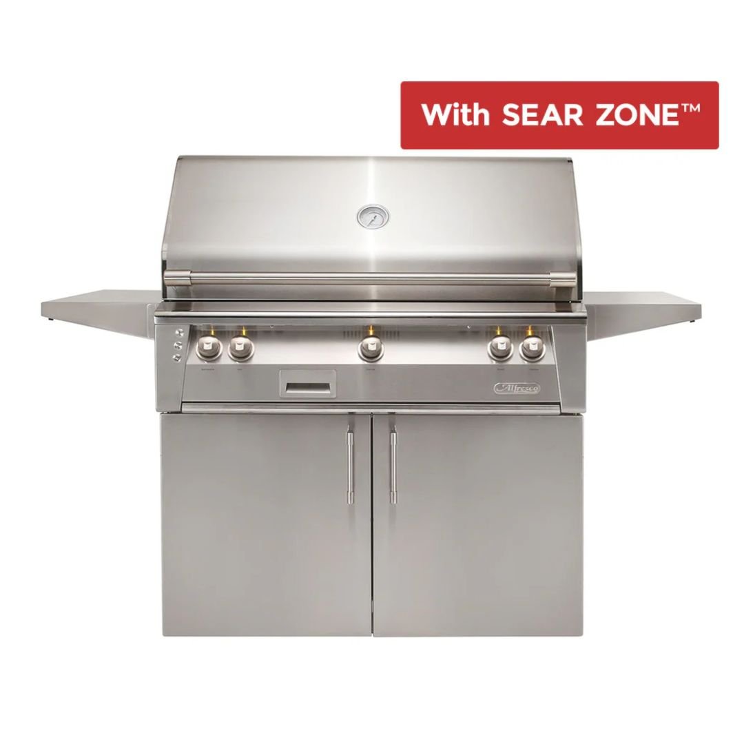 Alfresco ALXE 42-Inch Gas Grill With Sear Zone And Rotisserie - ALXE-42SZC-LP(NG)