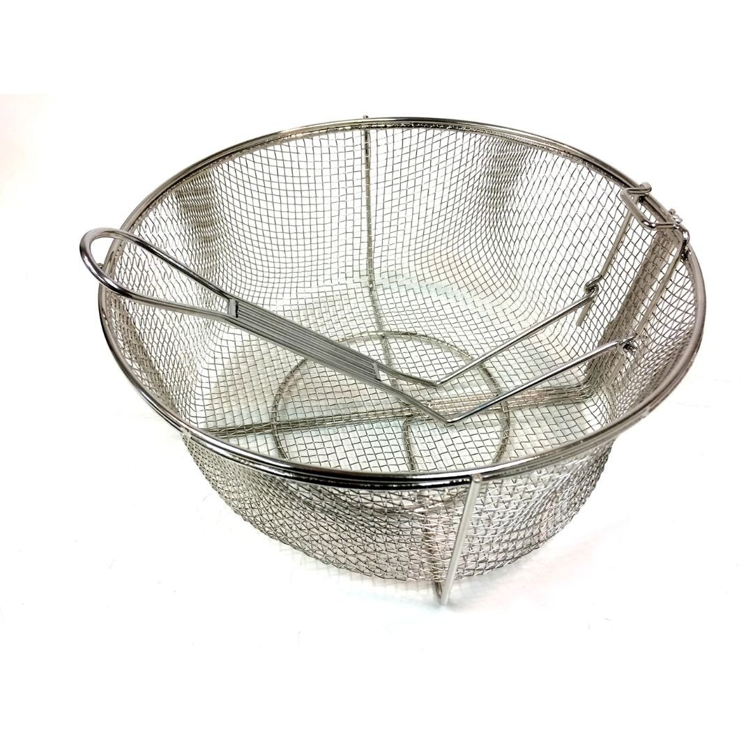 Bayou Stainless Round Fry Basket