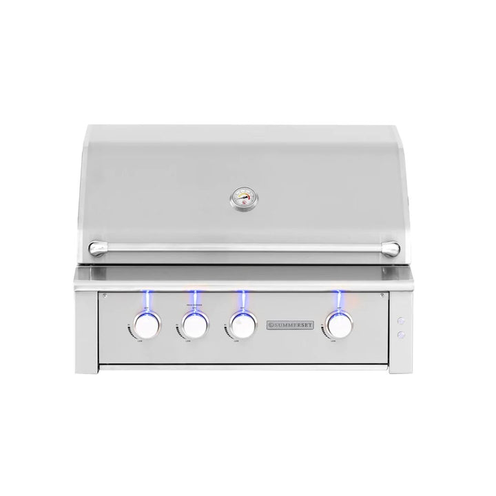 Summerset Alturi 36-Inch 3-Burner Built-In Gas Grill With Stainless Steel Burners & Rotisserie - ALT36T-NG(LP)