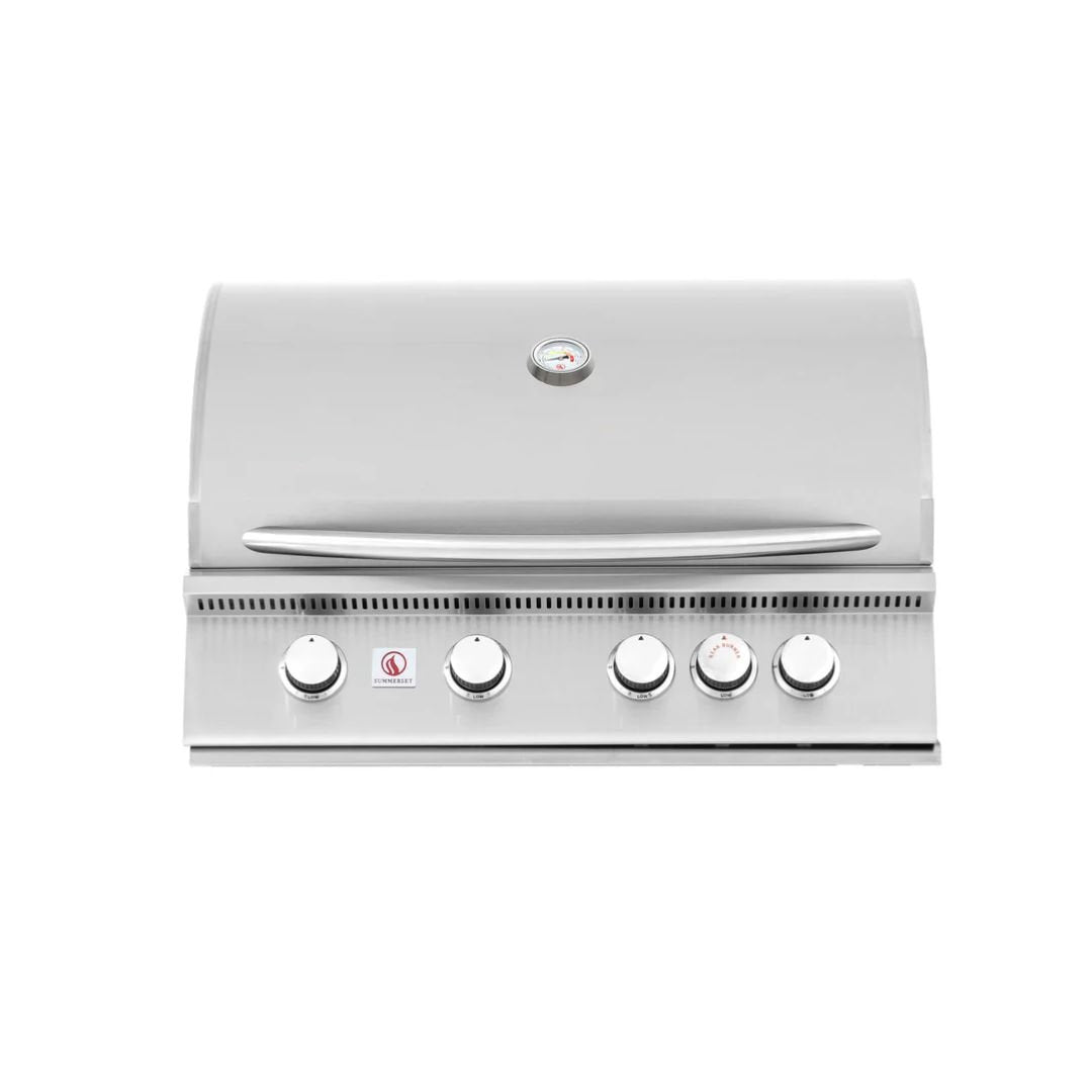 Summerset Sizzler 32-Inch 4-Burner Built-In Gas Grill With Rear Infrared Burner - SIZ32-LP(NG)