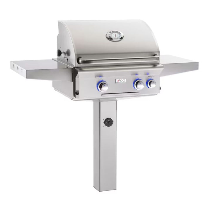 AOG 24NGL Grill, 24" Post Model Grill, Natural Gas