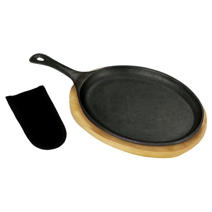 Bayou Cast Iron Fajita Pan w/ Trivet