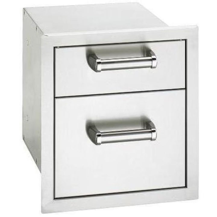 Fire Magic Premium 14-Inch Flush Double Drawer with Soft Close - 53802SC