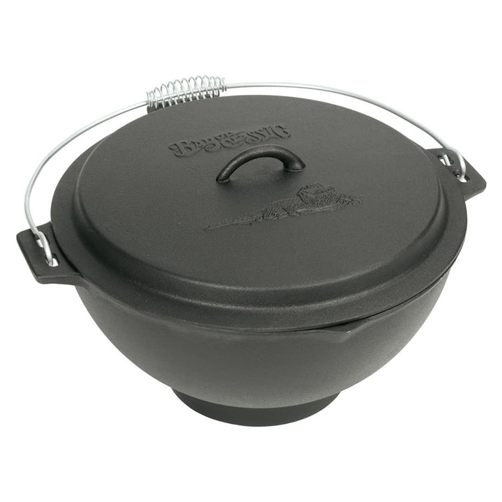 Bayou 3-gal Cast Iron Jambalaya Kettle with Lid