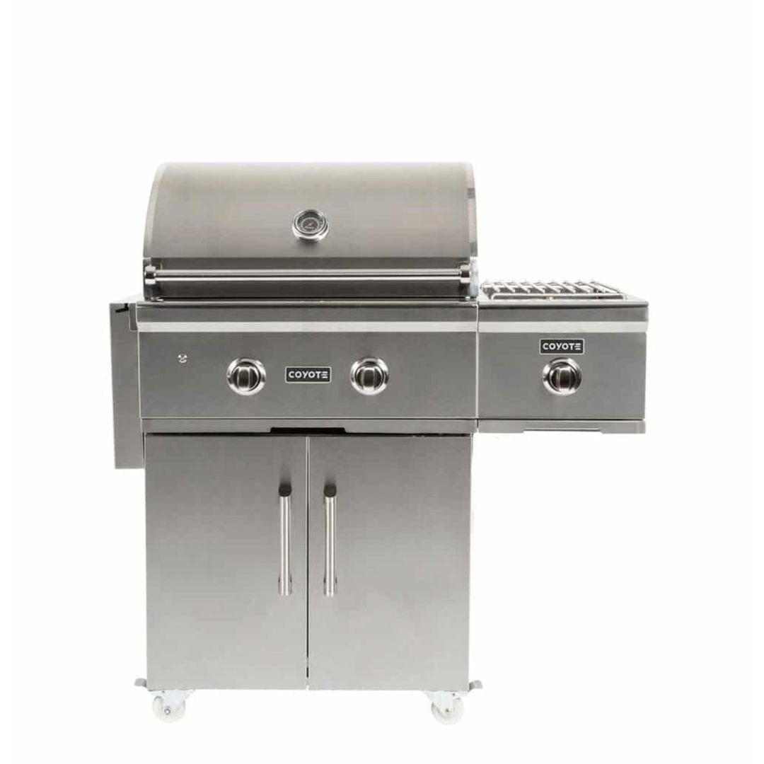 Coyote Single Side Burner for Grill Cart - C1CSBLP(LP/NG)