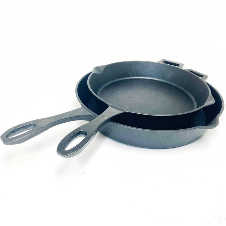 Bayou 12-in and 14-in Cast Iron Skillet Set