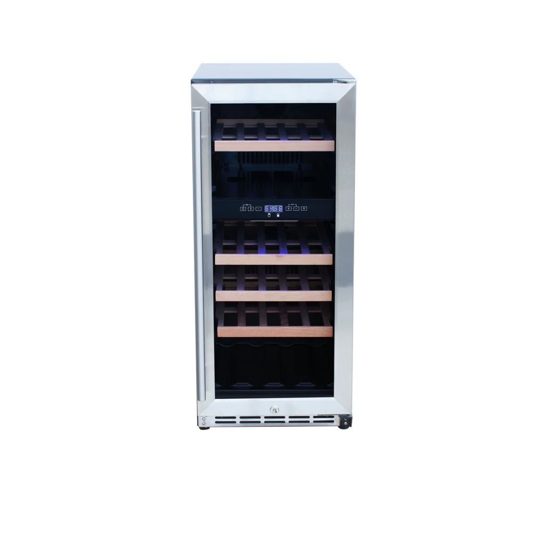 Summerset 15 Inch Outdoor Rated Dual Zone Wine Cooler - RFR-15WD