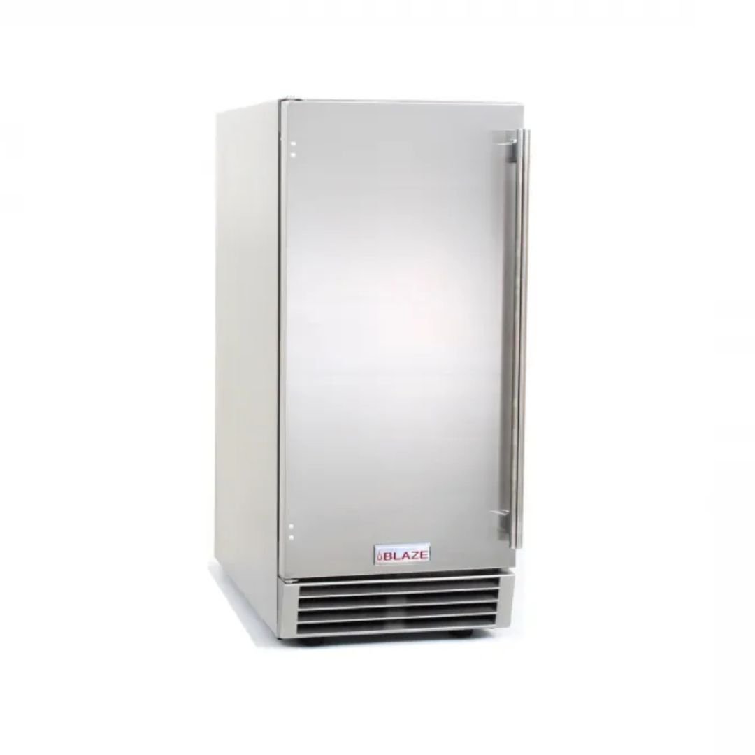 Blaze 50 Lb. 15-Inch Outdoor Rated Ice Maker With Gravity Drain - BLZ-ICEMKR-50GR