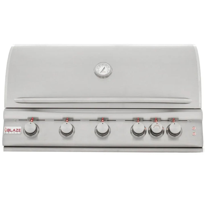 Blaze 40-Inch 5-Burner LTE Gas Grill with Rear Burner and Built-in Lighting System- BLZ-5LTE2(LP/NG)