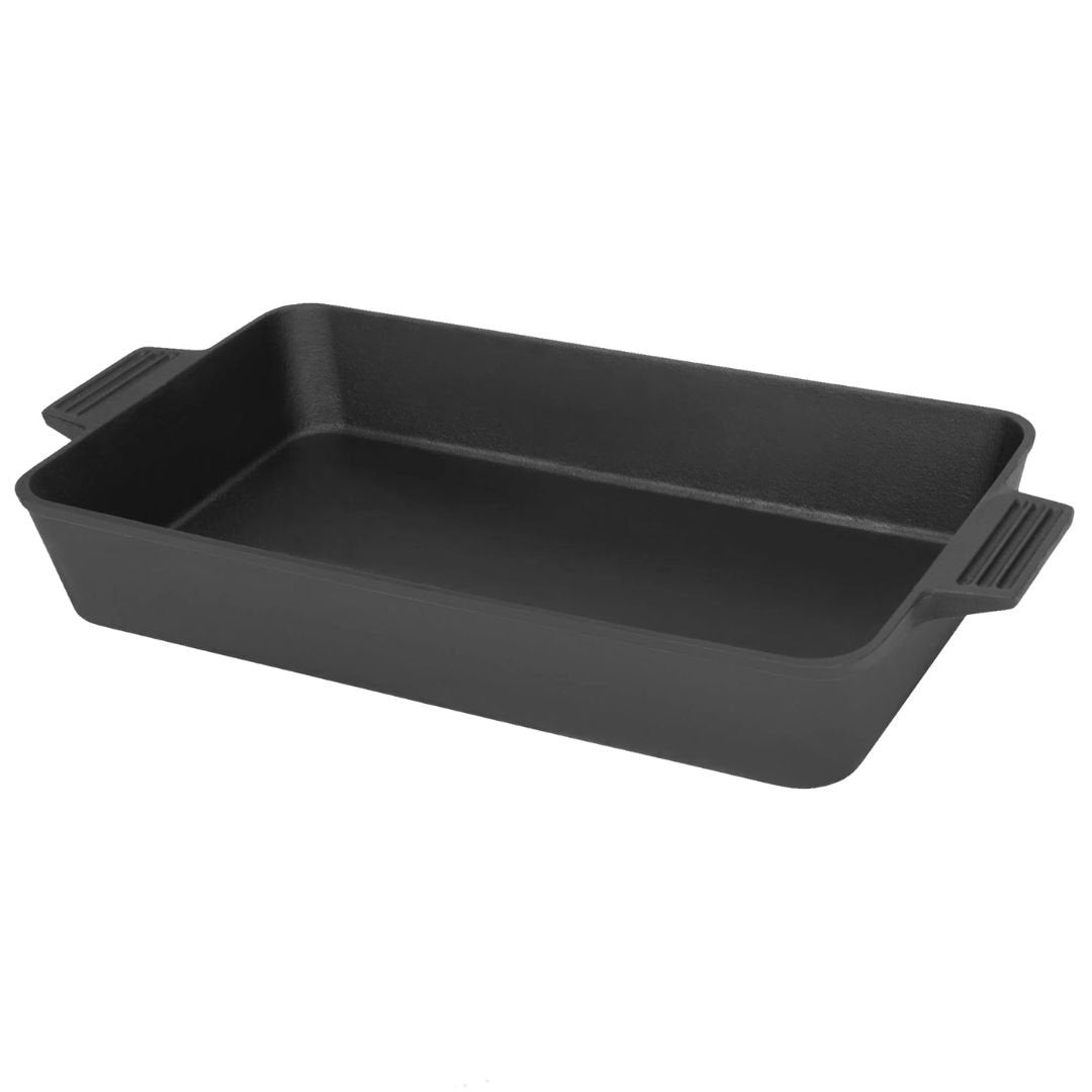 Bayou 19.5-in Cast Iron Rectangular Roasting Pan