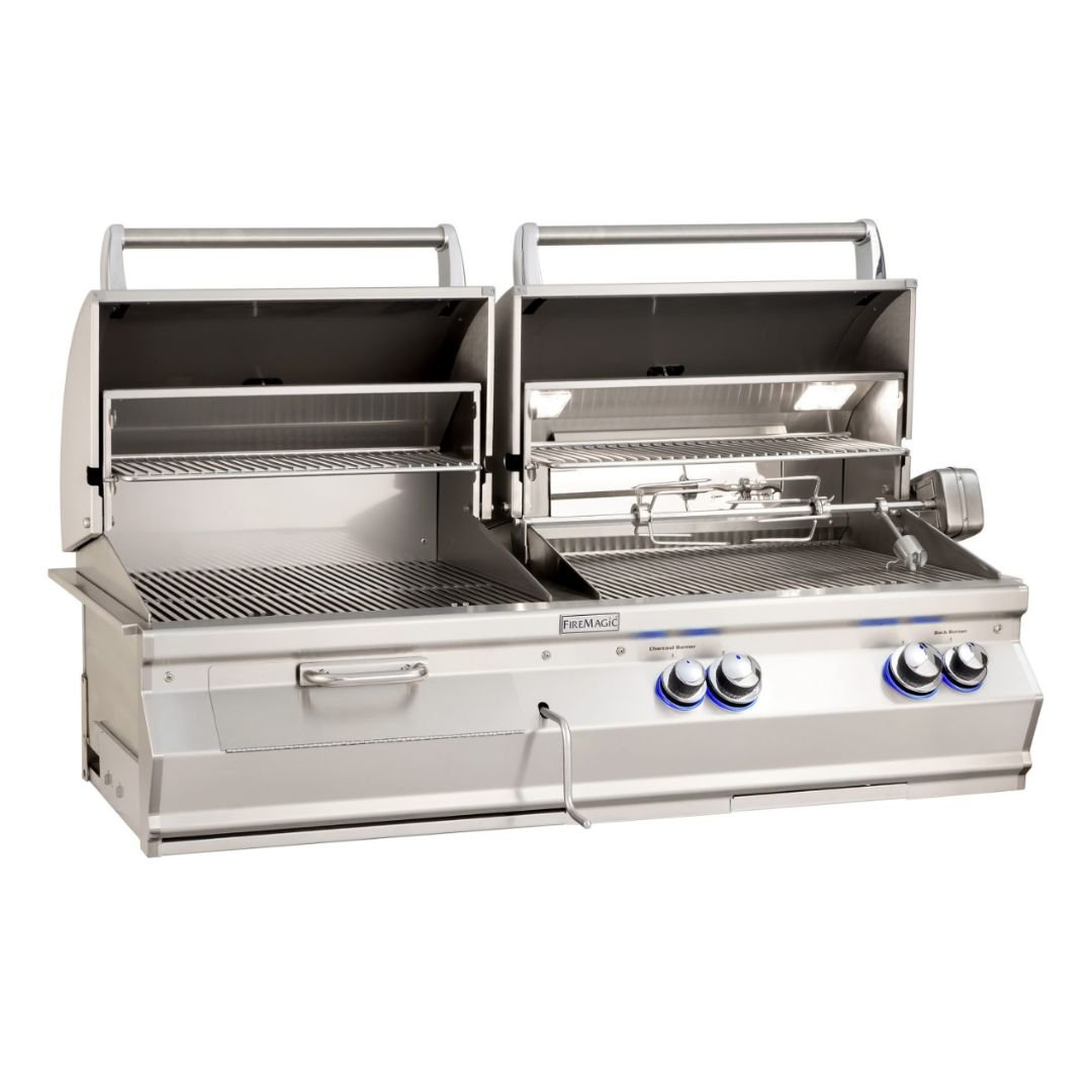 Fire Magic Aurora A830i 46-Inch Gas/Charcoal Combo Built-In Grill