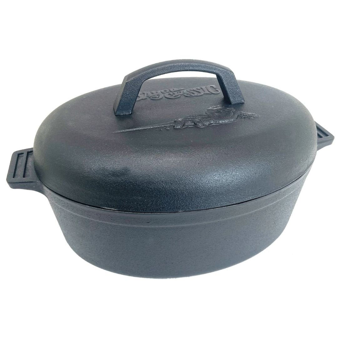 Bayou 5.5-qt Cast Iron Oval Roaster