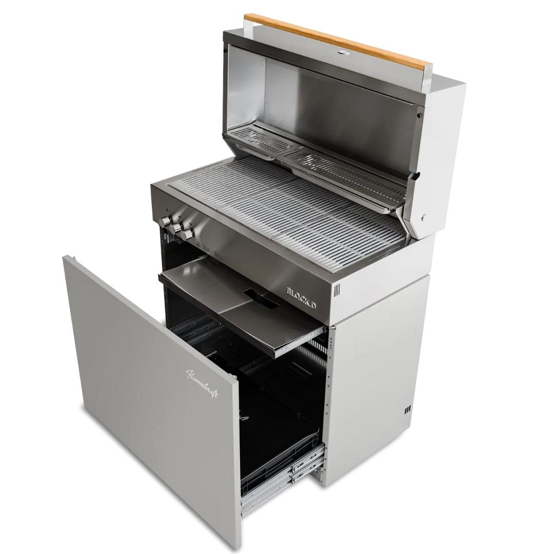 Flammkraft Model D Gas Grill W/Rotisserie - 1029540