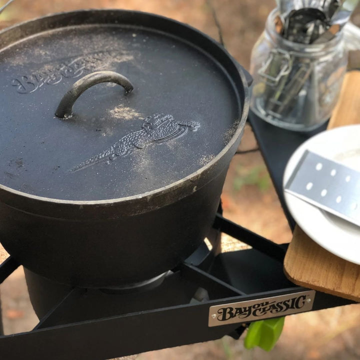 Bayou Cast Iron Dutch Ovens with Fry Baskets