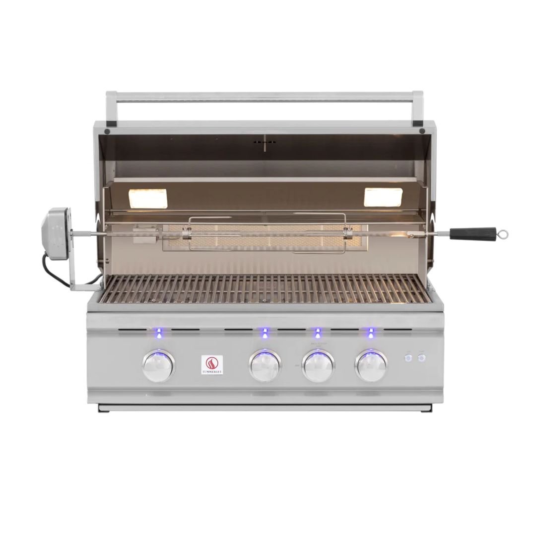 Summerset TRL 32-Inch 3-Burner Built-In Gas Grill With Rotisserie - TRL32-NG(LP)