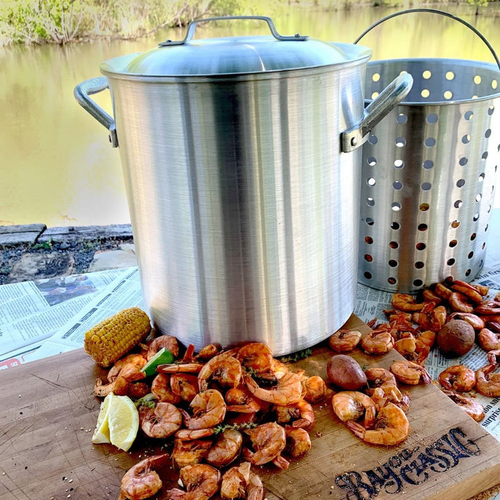 Bayou 25-qt Aluminum Shrimp Pot