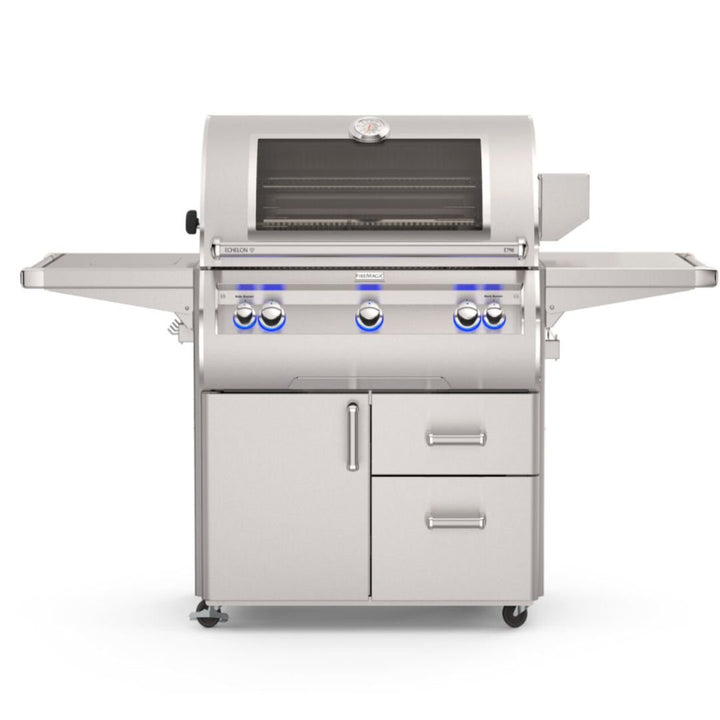 Fire Magic Echelon E790i 36-inch Portable Gas Grill with Analog Thermometer and Rotisserie (Optional Magic View Window & Infrared Burner)