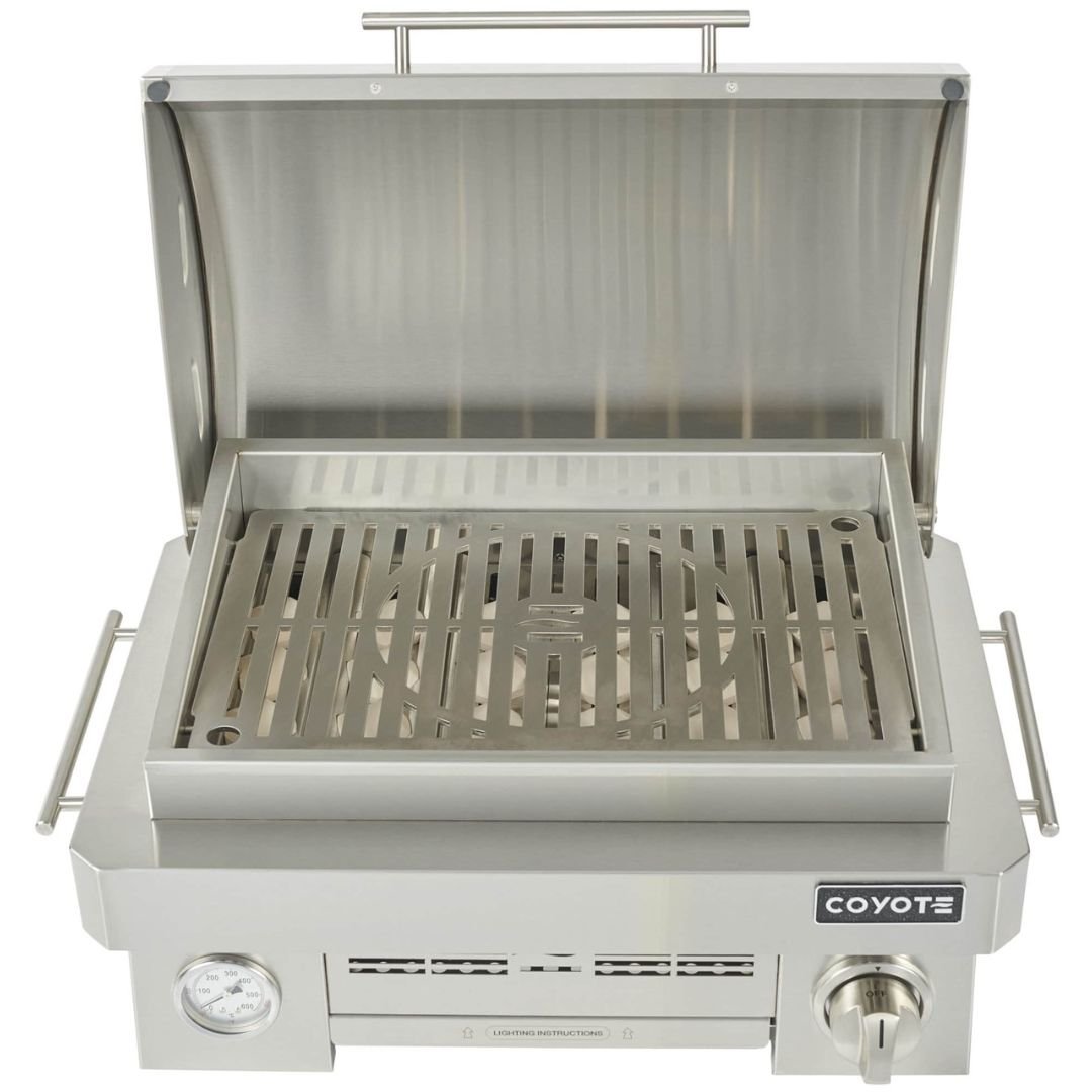 Coyote 25-Inch 20,000 BTU Marine-Grade Portable Propane Gas Grill - C1PORTLP