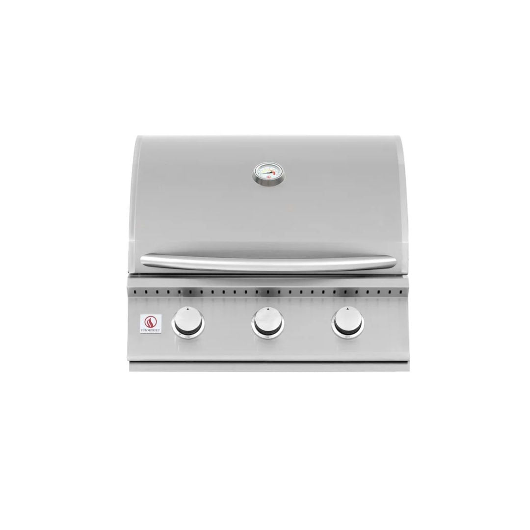 Summerset Sizzler 26-Inch 3-Burner Built-In Gas Grill - SIZ26-NG(LP)