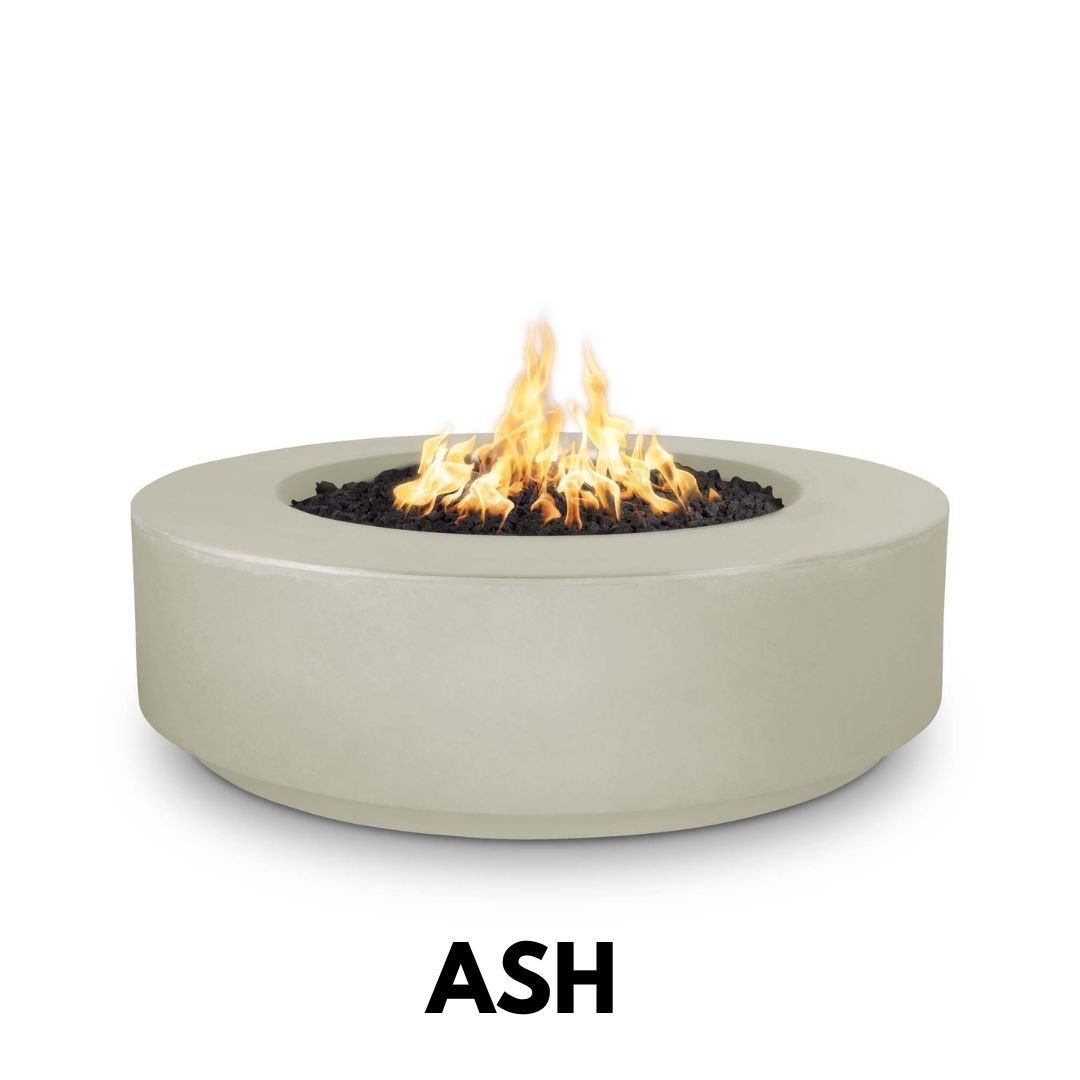 The Outdoor Plus Florence Fire Pit 12" Tall, 42" Round in GRFC Concrete