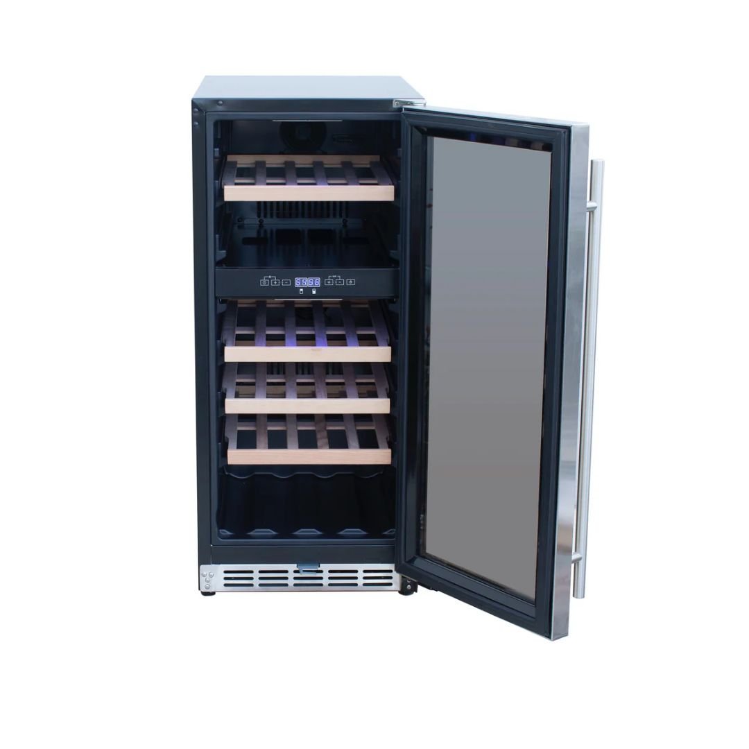 Summerset 15 Inch Outdoor Rated Dual Zone Wine Cooler - RFR-15WD