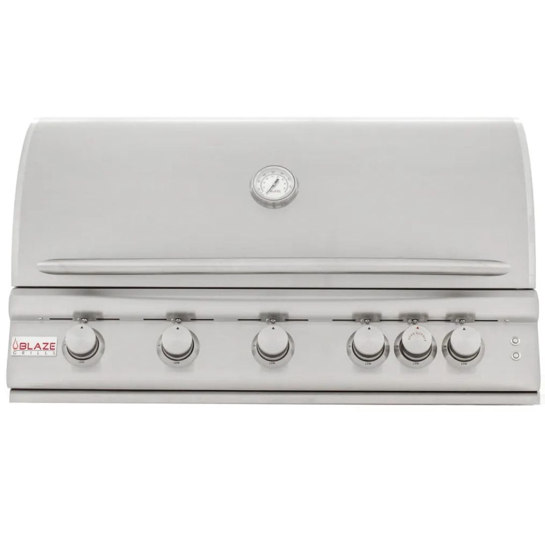 Blaze 40-Inch 5-Burner LTE Gas Grill with Rear Burner and Built-in Lighting System- BLZ-5LTE2(LP/NG)