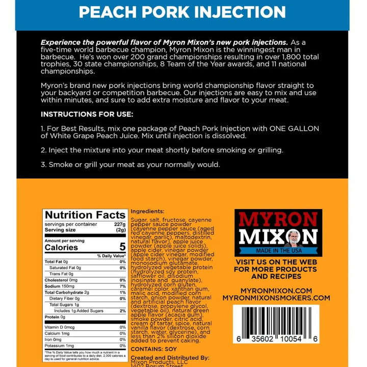 Myron Mixon Peach Pork Injection