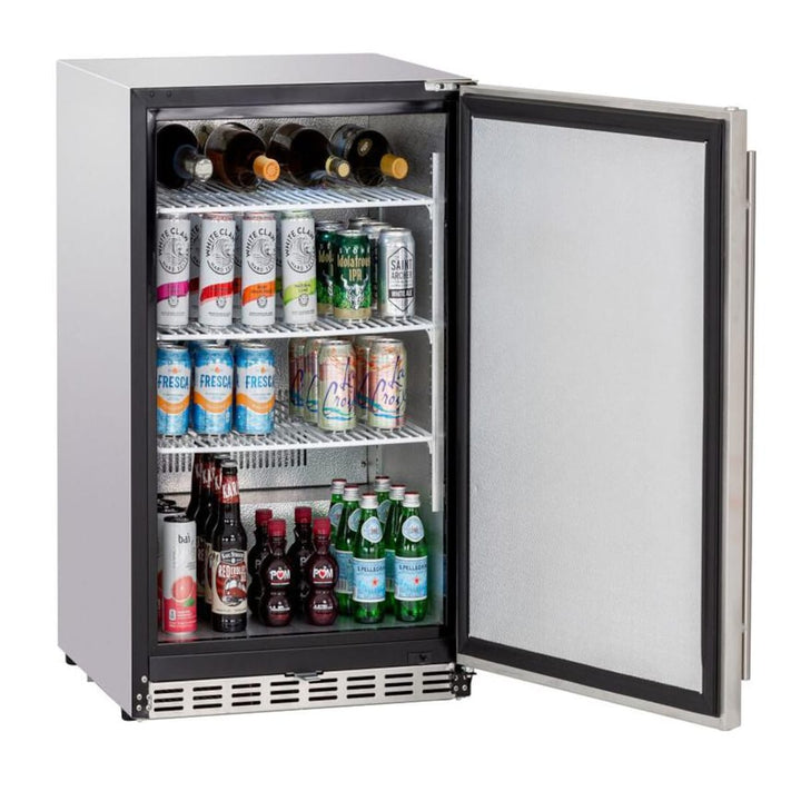 Summerset 24-Inch 5.3 Cu. Ft. Deluxe Right Hinge Outdoor Rated Compact Refrigerator - SSRFR-24D