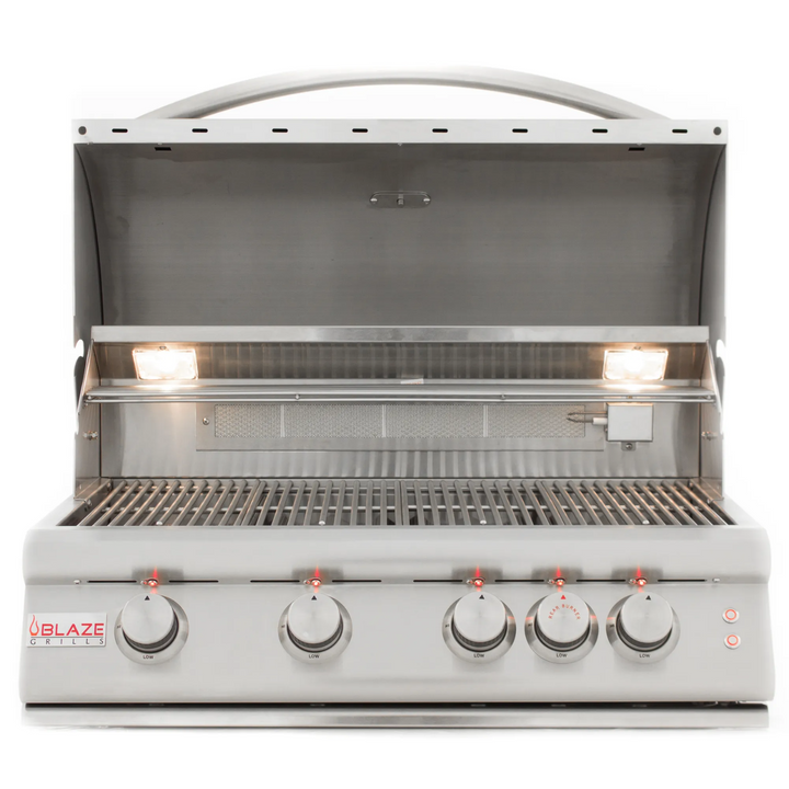 Blaze 32-Inch 4-Burner LTE Gas Grill with Rear Burner and Built-in Lighting System- BLZ-4LTE2(LP/NG)