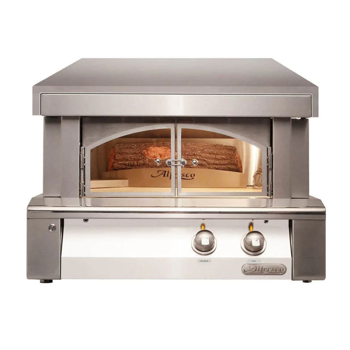 Alfresco 30-Inch Built-In Gas Outdoor Pizza Oven Plus - AXE-PZA-BI-LP(NG)