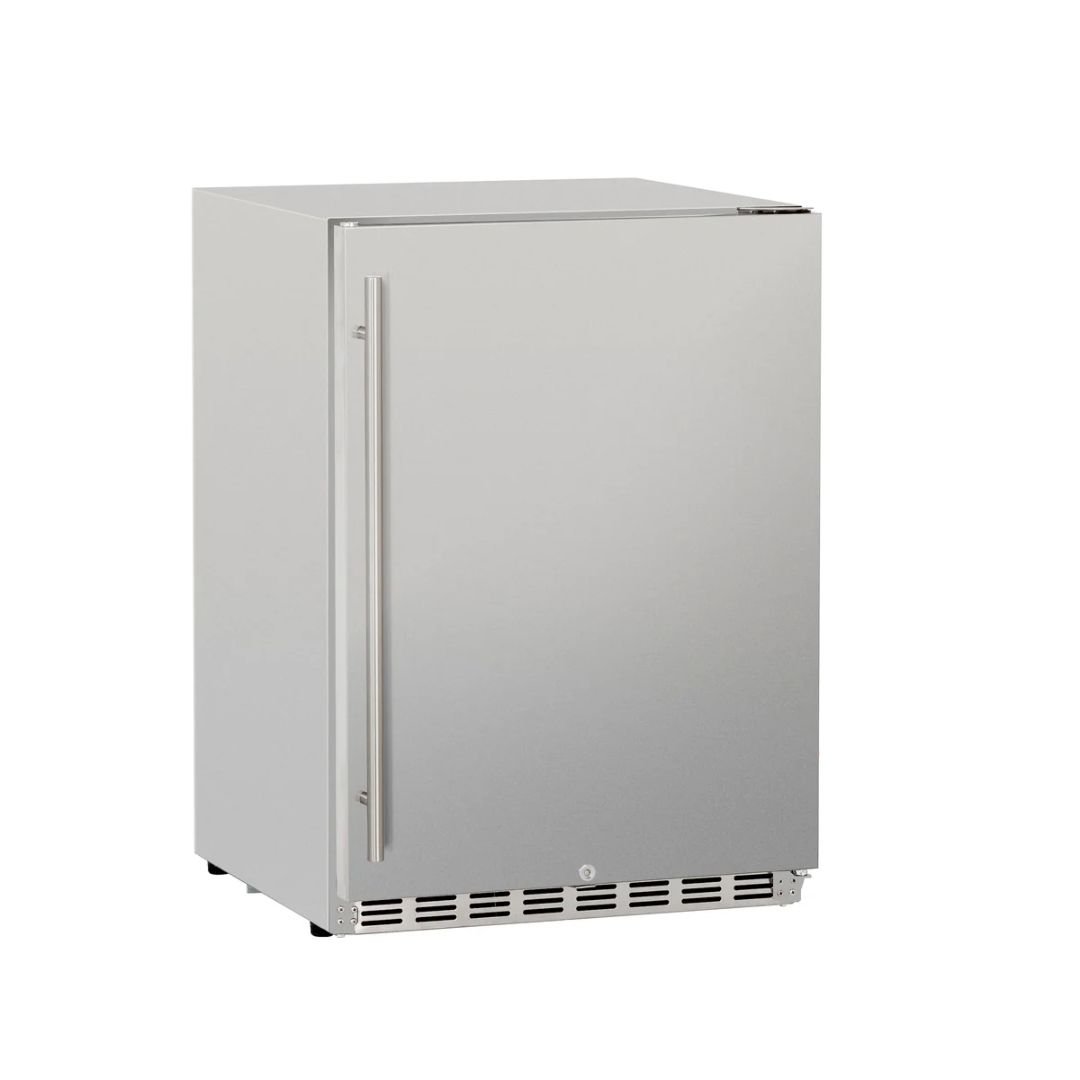 Summerset 24-Inch 5.3 Cu. Ft. Deluxe Outdoor Rated Compact Refrigerator -  SSRFR-24D(-R)