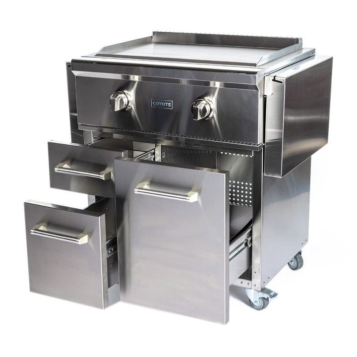 Coyote Cart for 30" Flat Top Grill