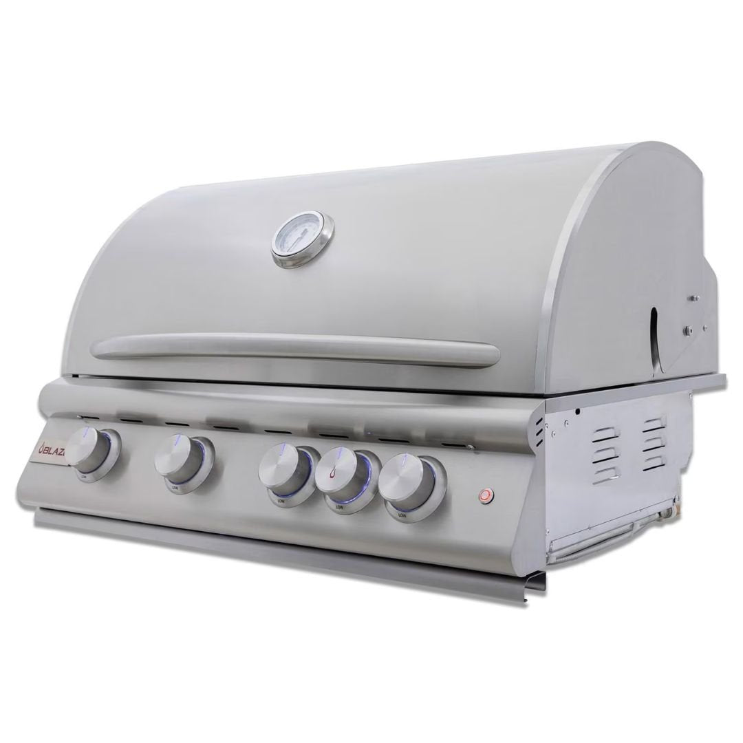 Blaze Premium LTE+ 32-Inch 4-Burner Built-In Gas Grill W/ Rear Infrared Burner & Lift-Assist Hood- BLZ-4LTE3-LP/NG