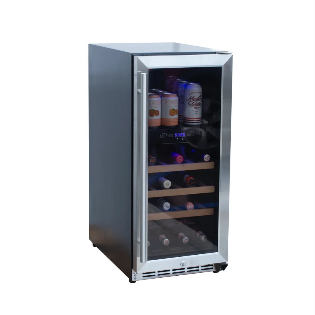 Summerset 15 Inch Outdoor Rated Dual Zone Wine Cooler - RFR-15WD