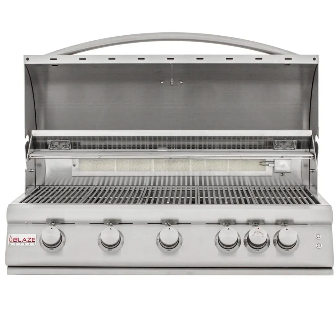 Blaze 40-Inch 5-Burner LTE Gas Grill with Rear Burner and Built-in Lighting System- BLZ-5LTE2(LP/NG)