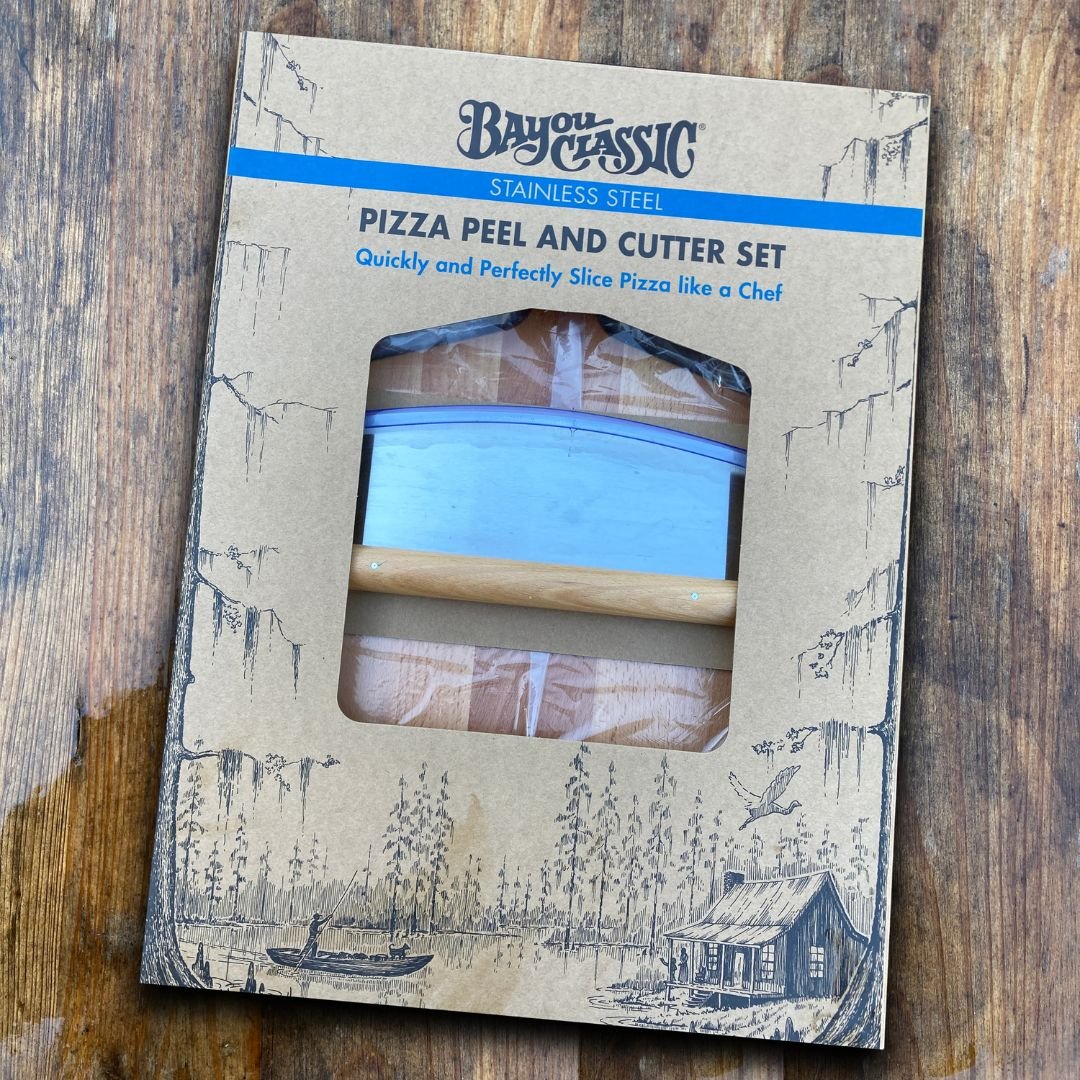 Bayou Pizza Peel and Cutter Set